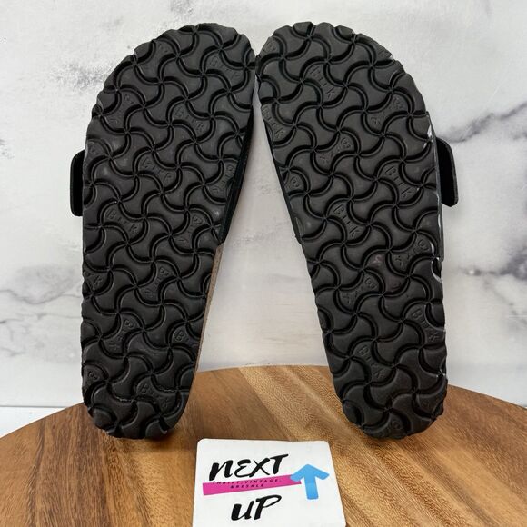 Women’s EU 36 US sz 5-Birkenstock Sandals Black Madrid Big Buckle Slide Leather - Picture 6 of 9